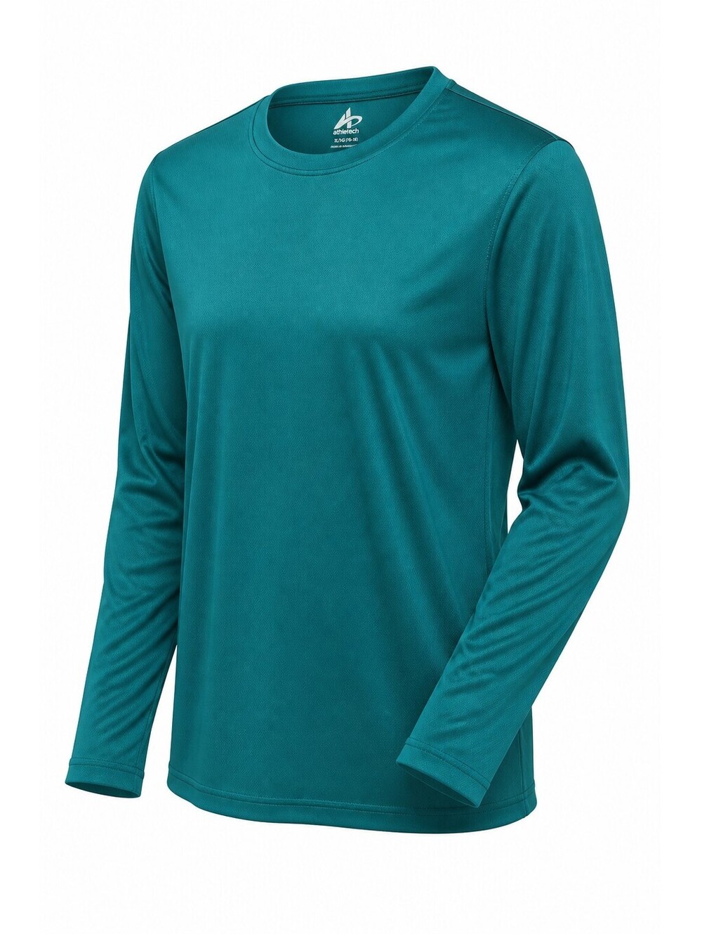 athletech Men's Long Sleeve Performance Shirt 2XL Turquoise